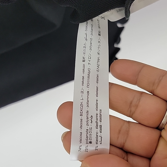 ZARA ribbed ruffle mock neck tank size small - Picture 9 of 9